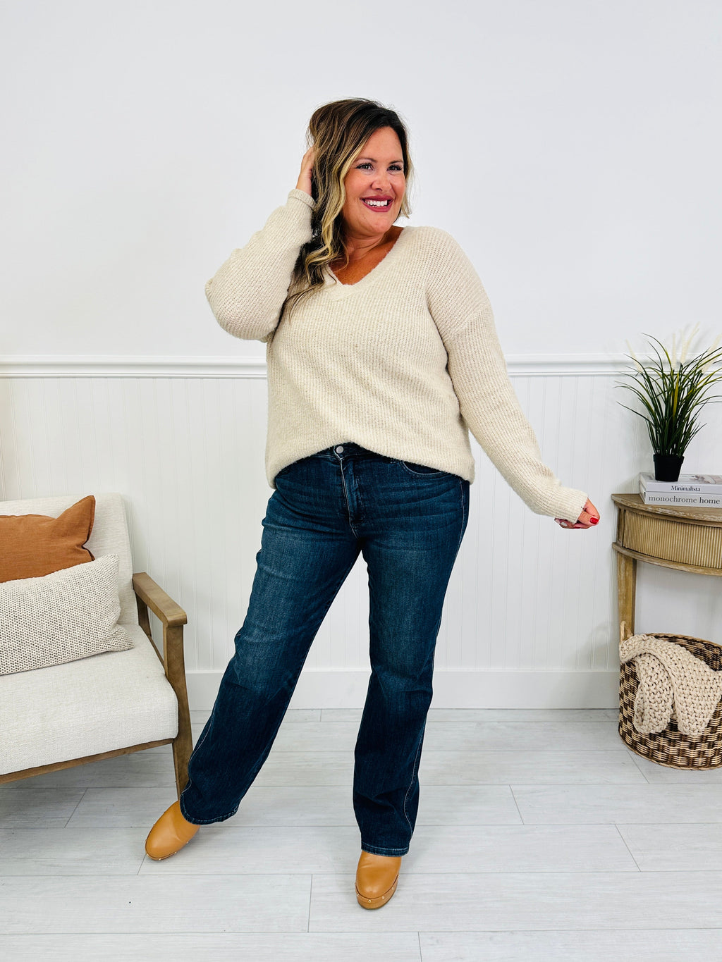 Judy Blue Be In Control Tummy Control Straight Jeans in Regular and Petite