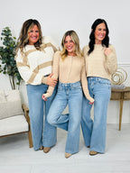 Judy Blue Stitched In Time Retro Wide Leg Jeans