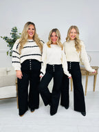 Bold Moves Tummy Control Black Wide Leg Jeans