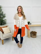 Stay Warm With Me Cardigan in Orange