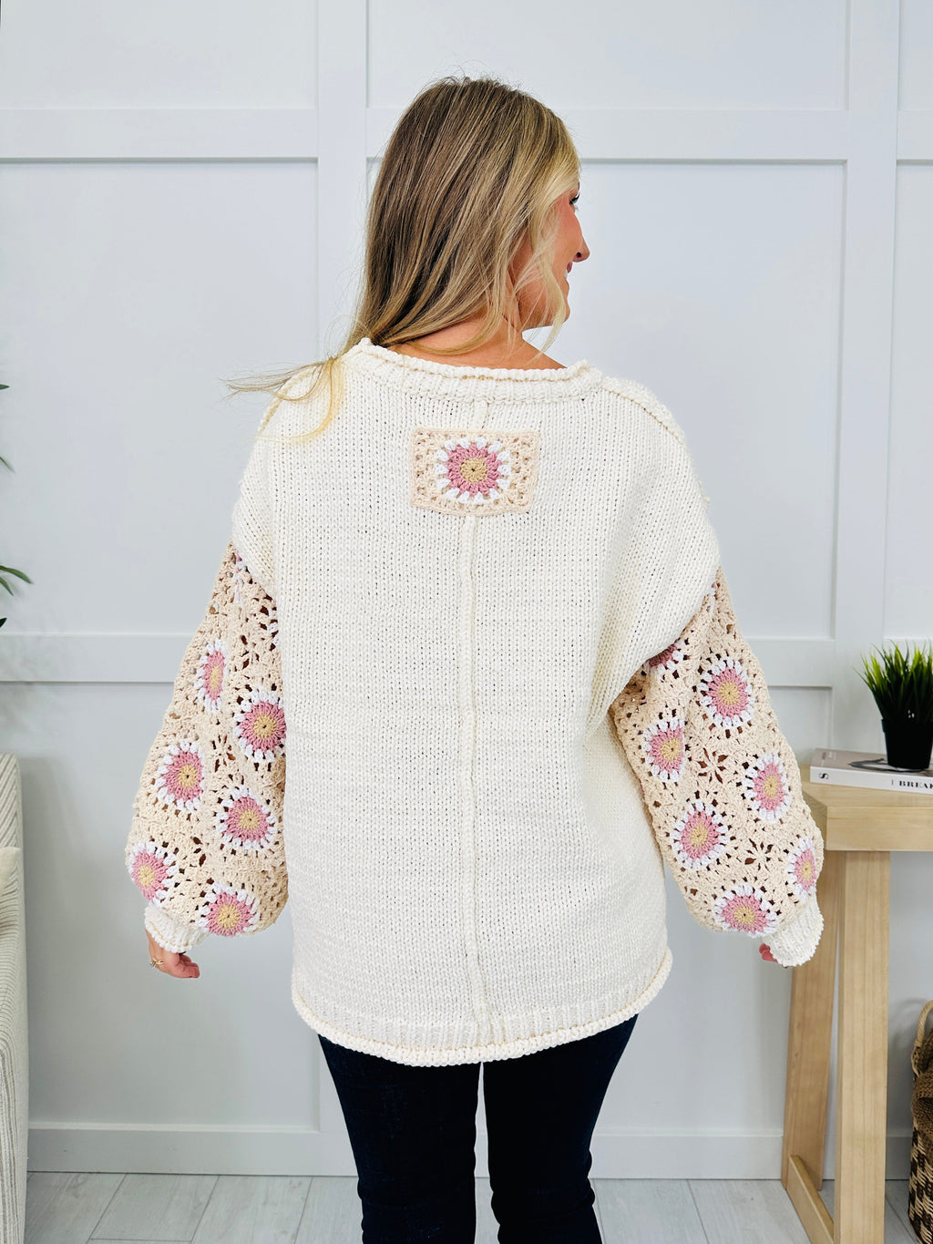Threaded Secrets Sweater in Ivory Cream Multi