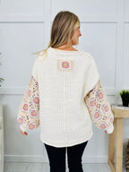 Threaded Secrets Sweater in Ivory Cream Multi