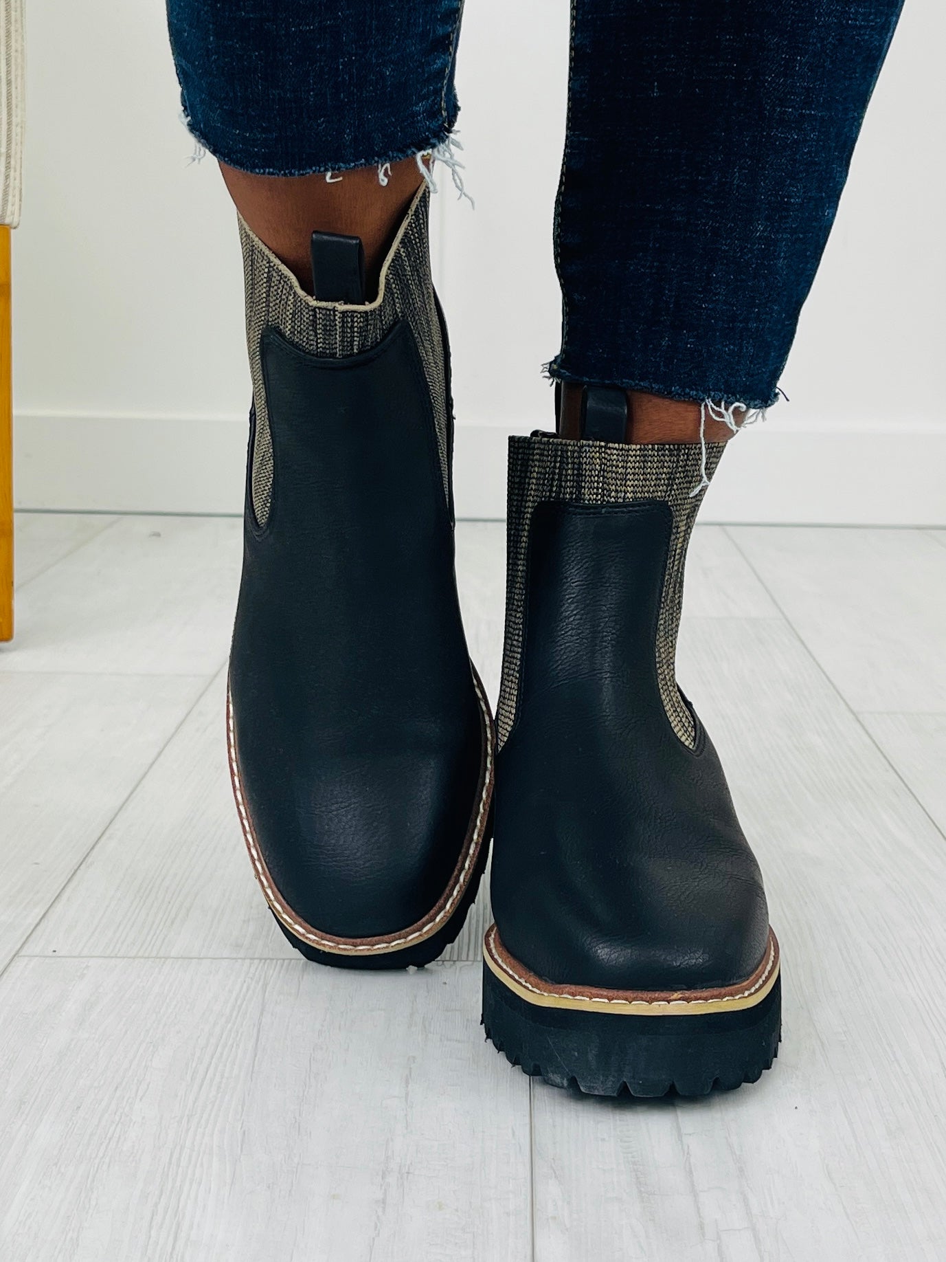 Uptown Ground Booties in Black