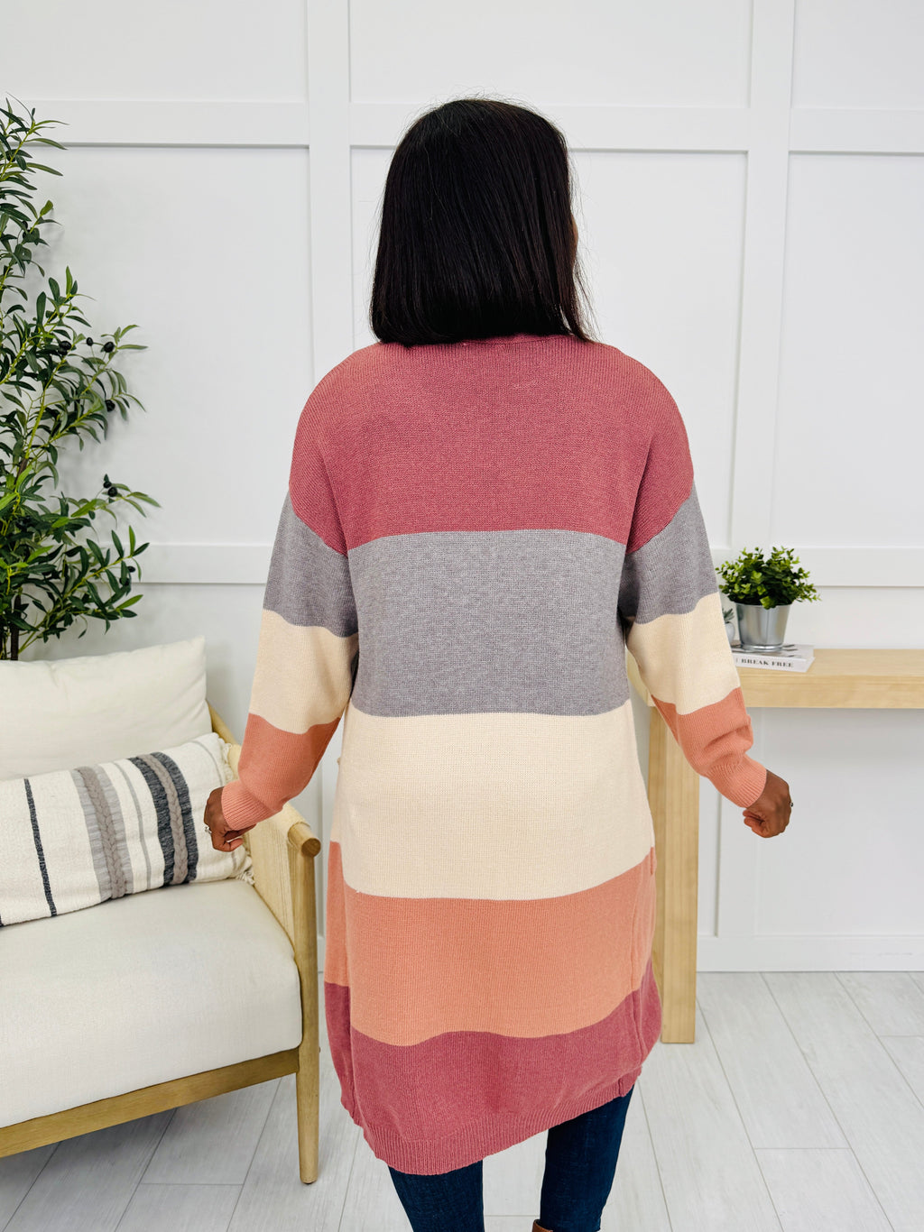 Falling Into Place Cardigan in Mauve