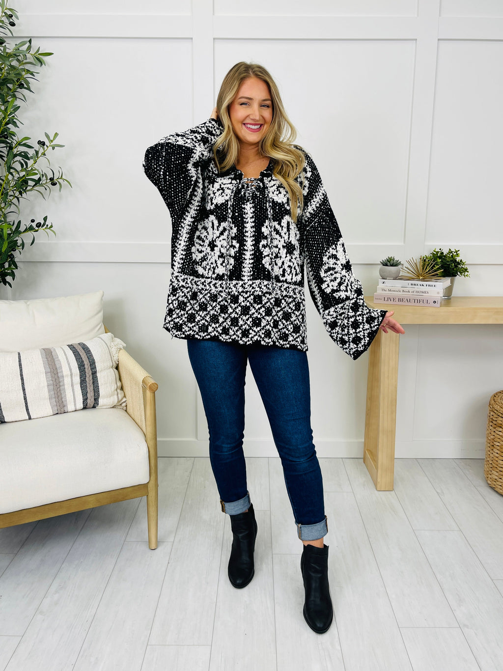 Criss Cross Confessions Sweater