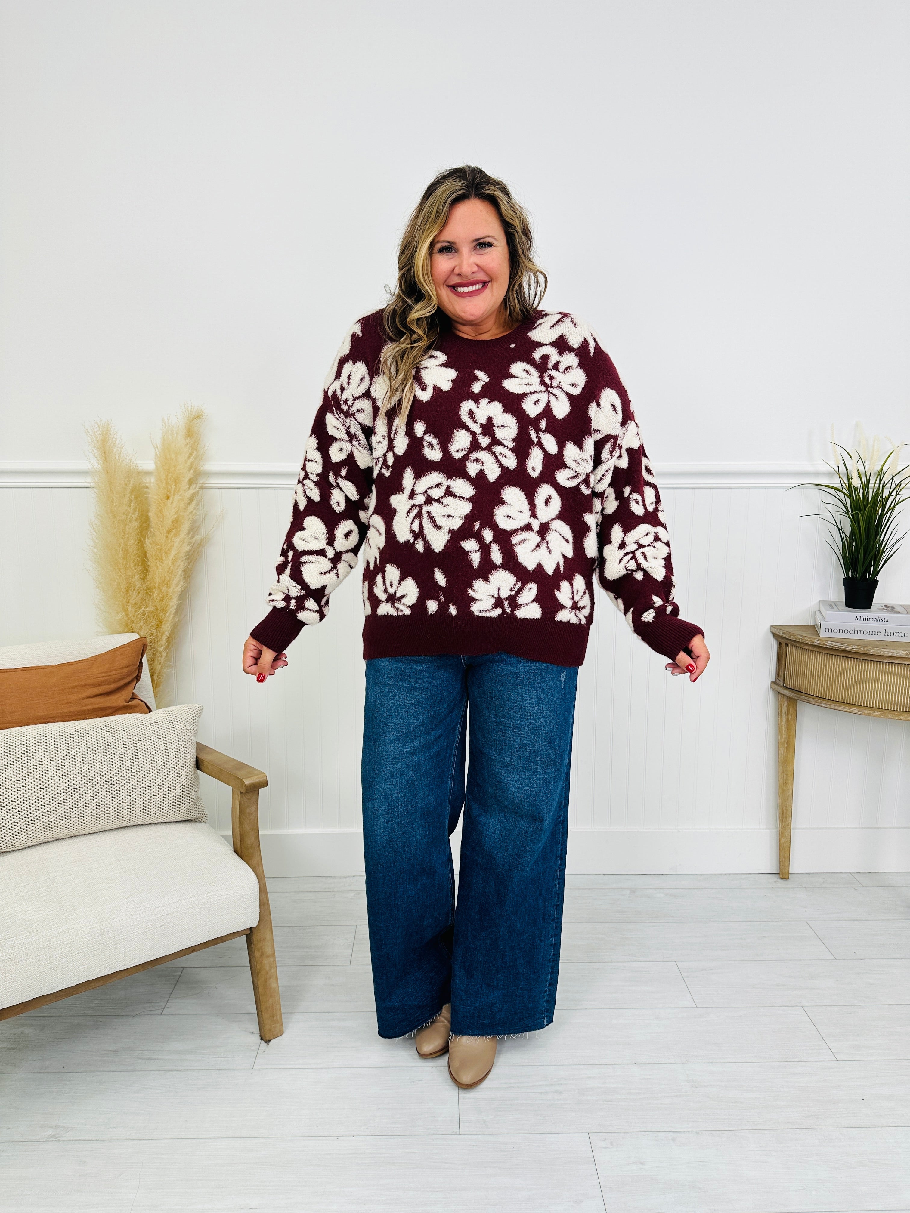 Feeling Floral Sweater in Multiple Colors!