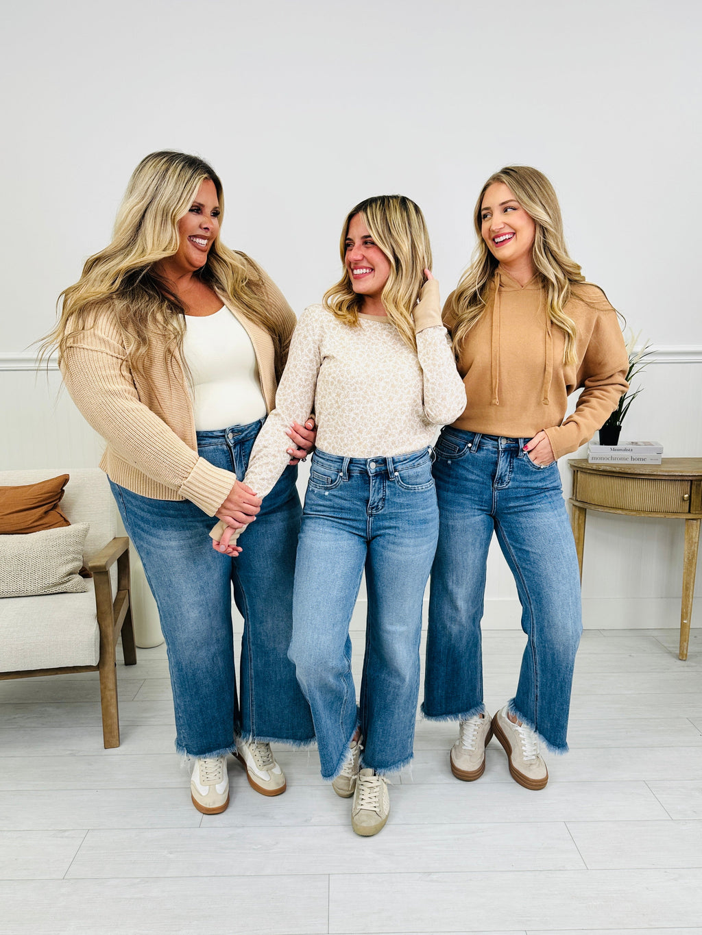 On The Go Tummy Control Wide Leg Jeans