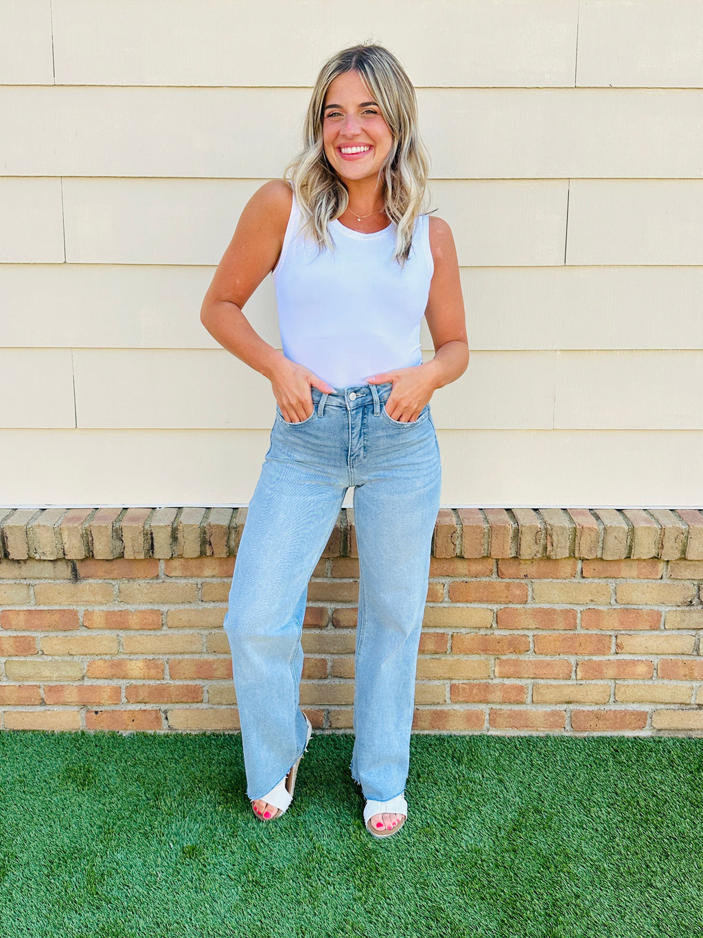 Wear Everywhere Wide Leg Tummy Control Jeans