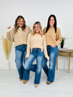 Just Four You Tummy Control Wide Leg Jeans in Four Inseams