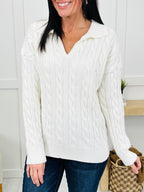 Sunday Polished Sweater in Cream