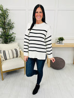 Falling Into Pattern Sweater in Ivory