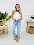 Feeling Brand New Slim Wide Leg Tummy Control Jeans