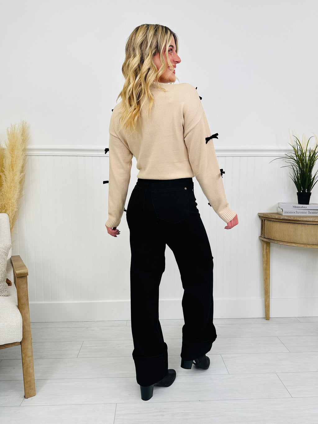 Judy Blue Midnight Moments Retro Wide Black Jeans