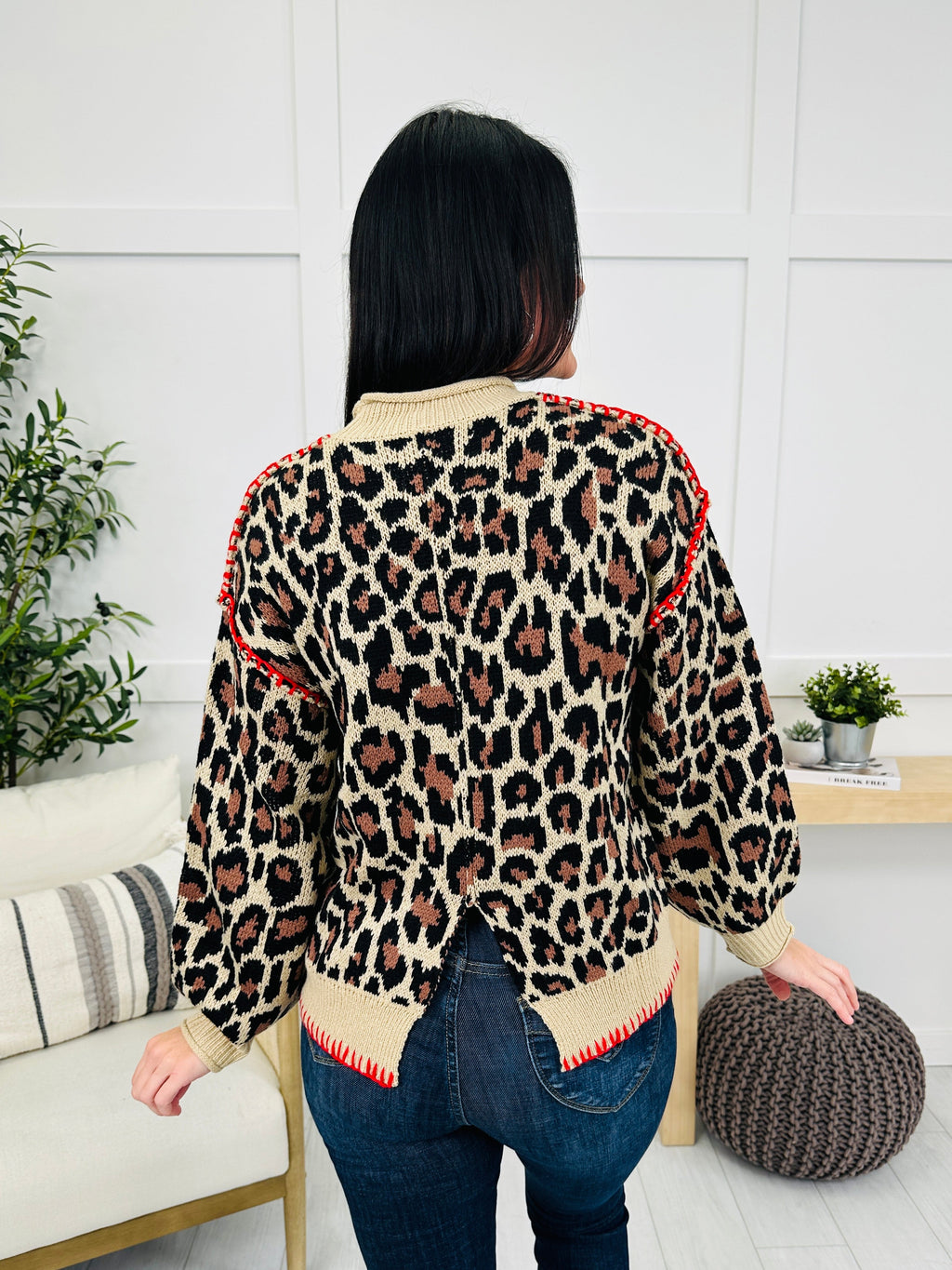 Spotted Stitchwork Sweater