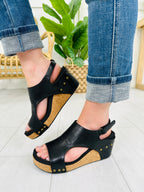 Naturally Elevated Wedges In Black Stitch