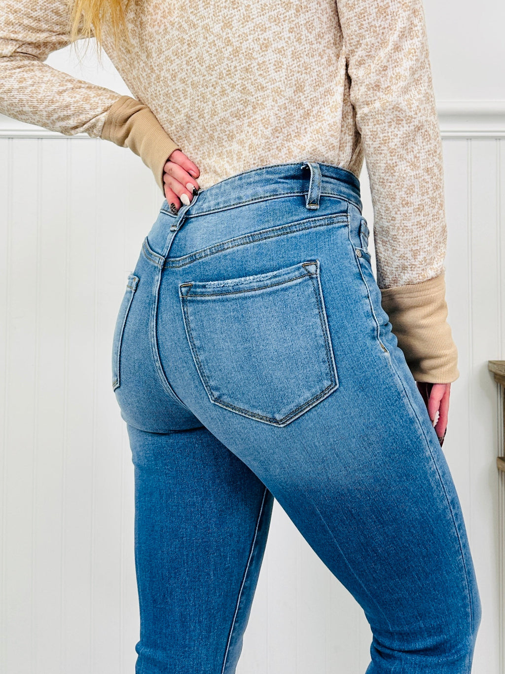 A Flare Affair Tummy Control Flare Jeans