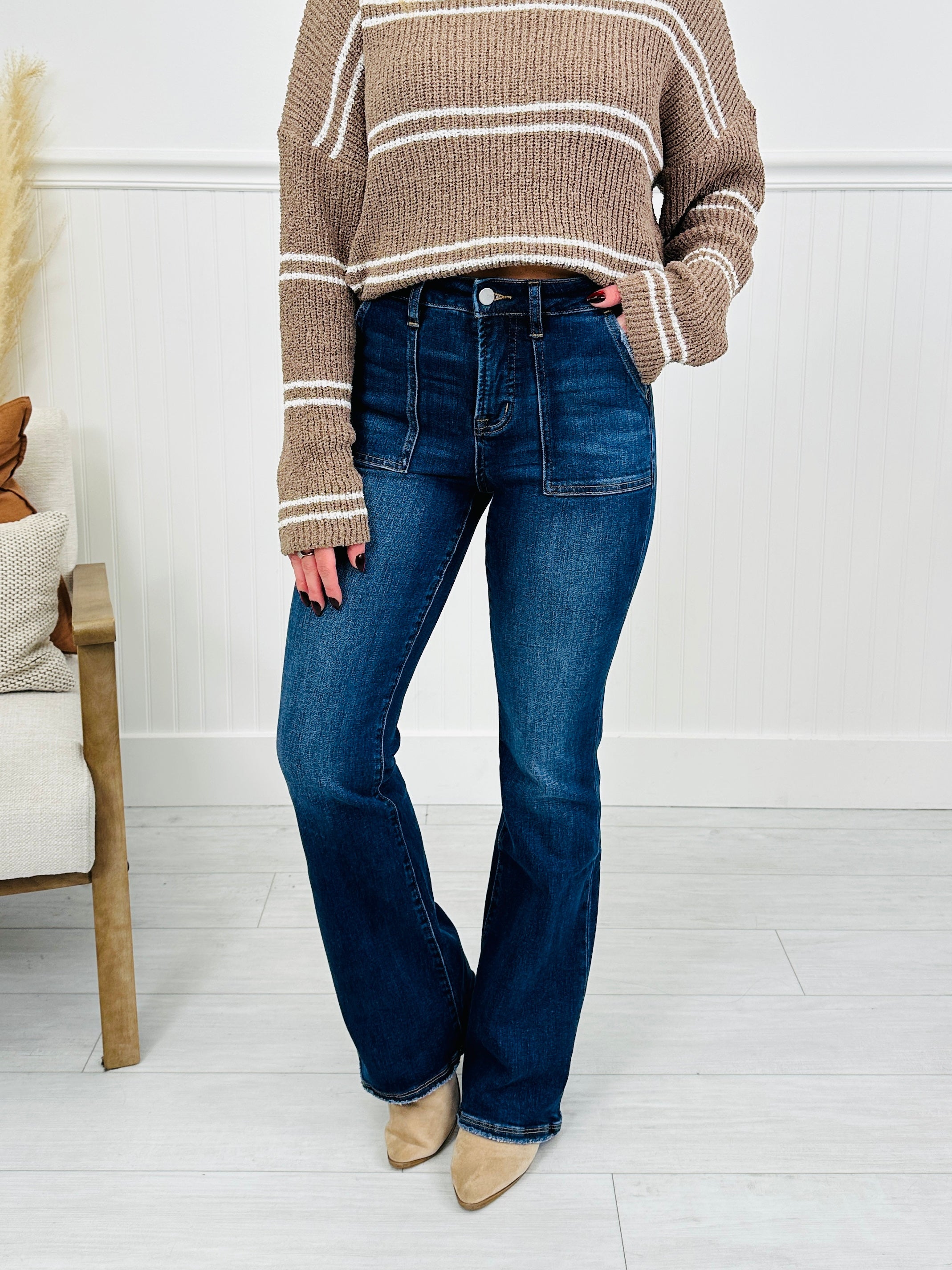 Pocket Goals Tummy Control Bootcut Jeans