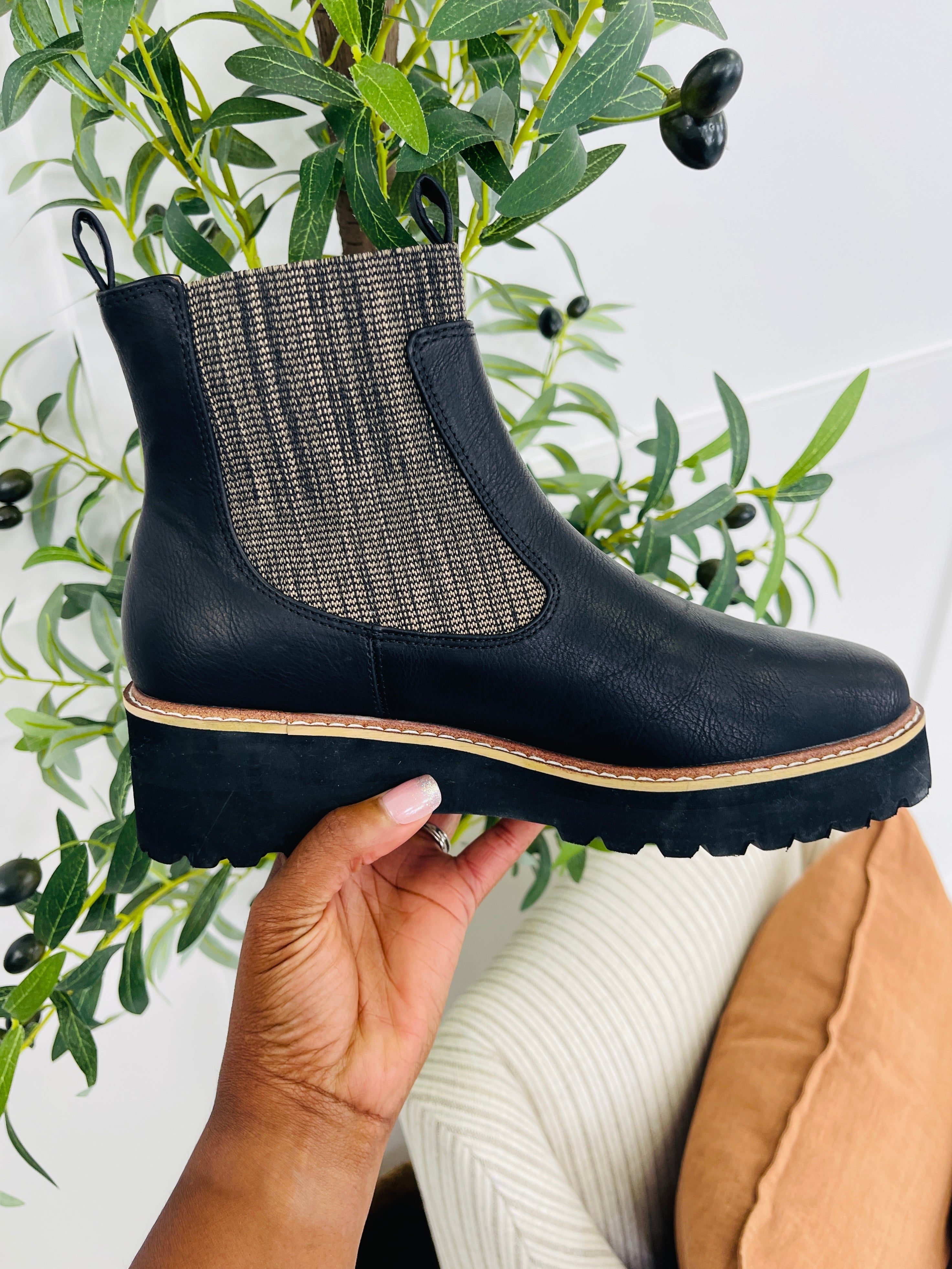 Uptown Ground Booties in Black