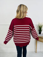 Falling For Stripes Sweater-Multiple Colors!