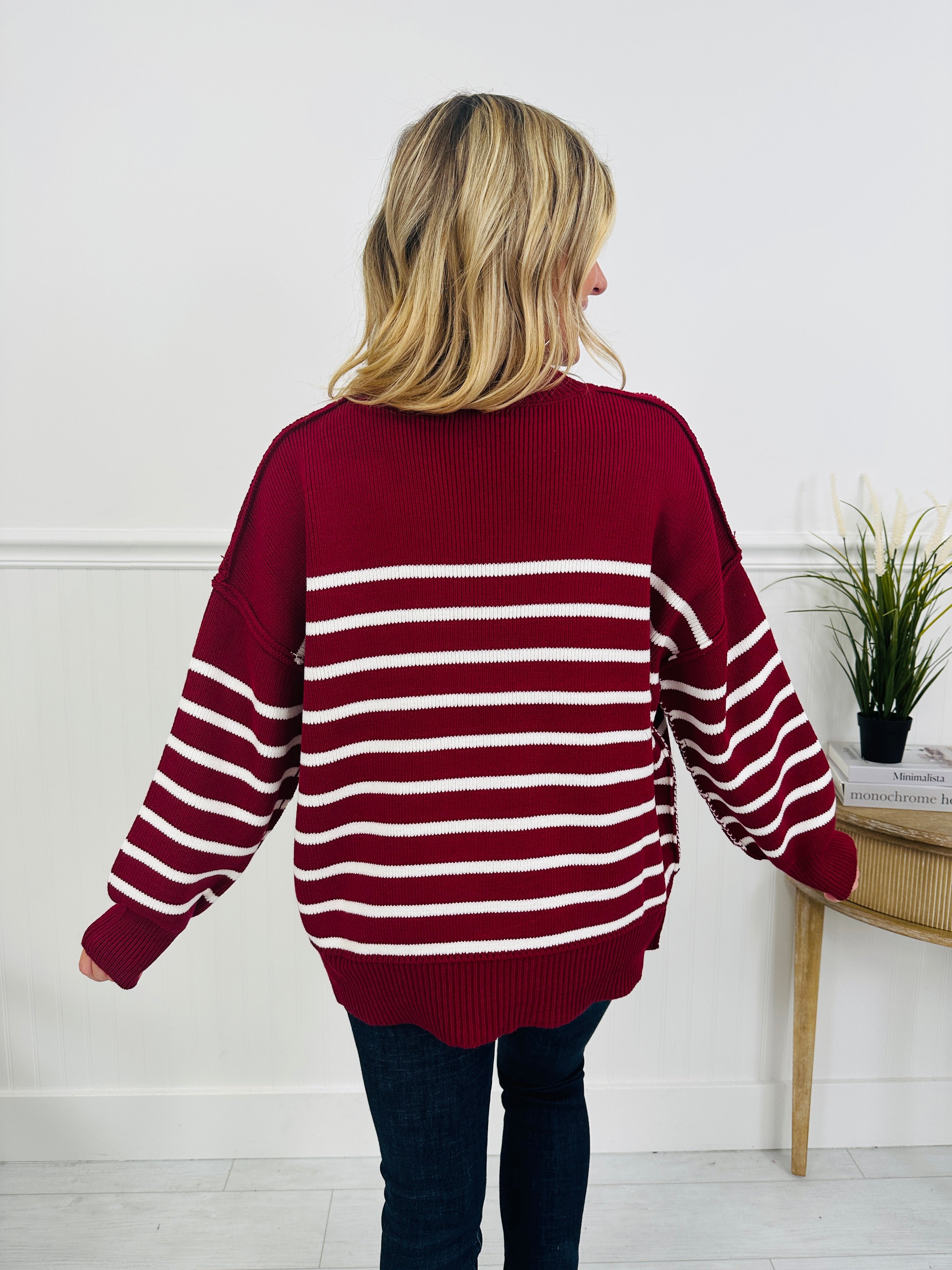 Falling For Stripes Sweater-Multiple Colors!
