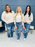 Judy Blue REG/CURVY Get Something Straight Mid Rise Jeans