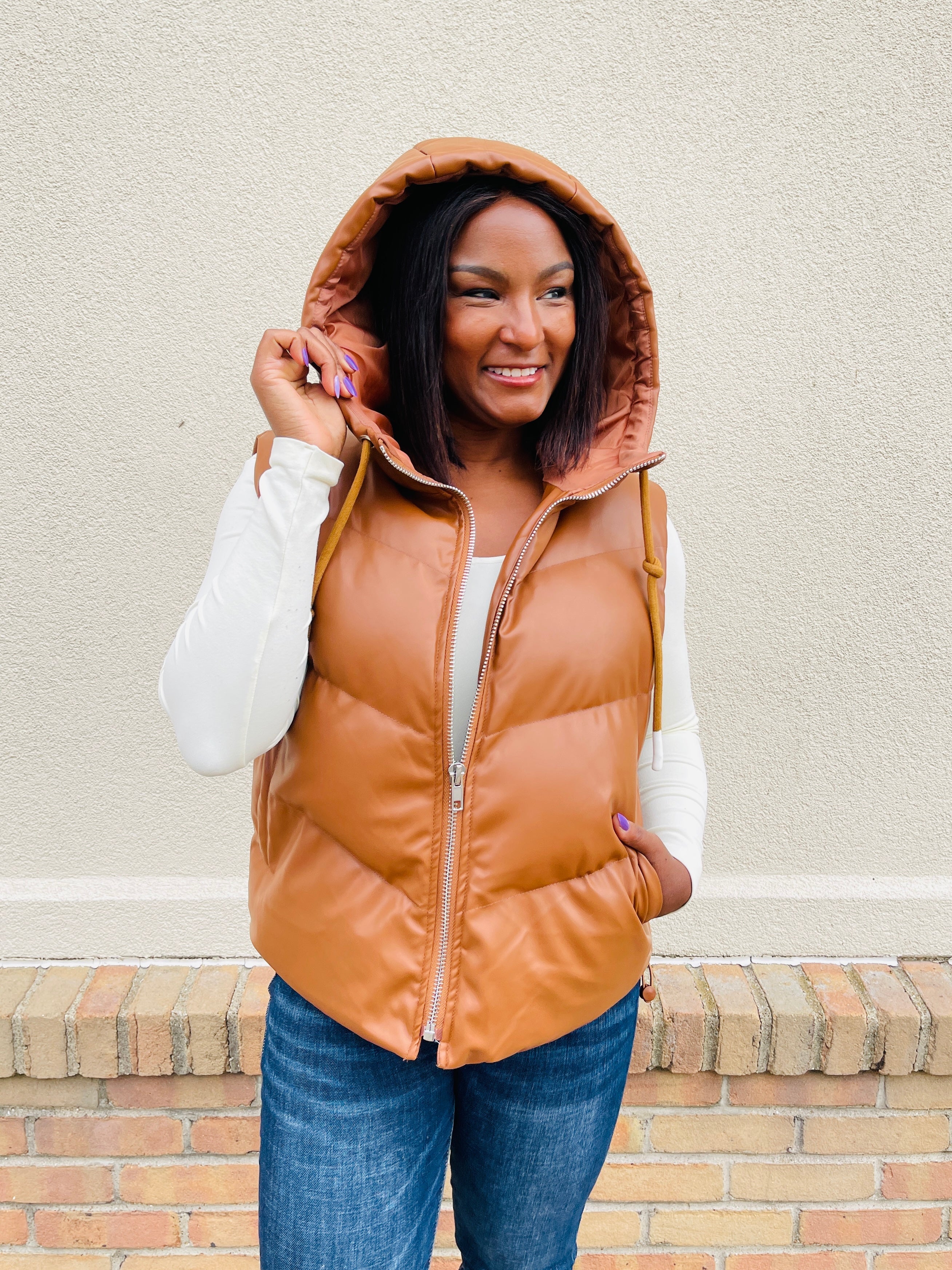 Nothing Like The Others Vest In Camel