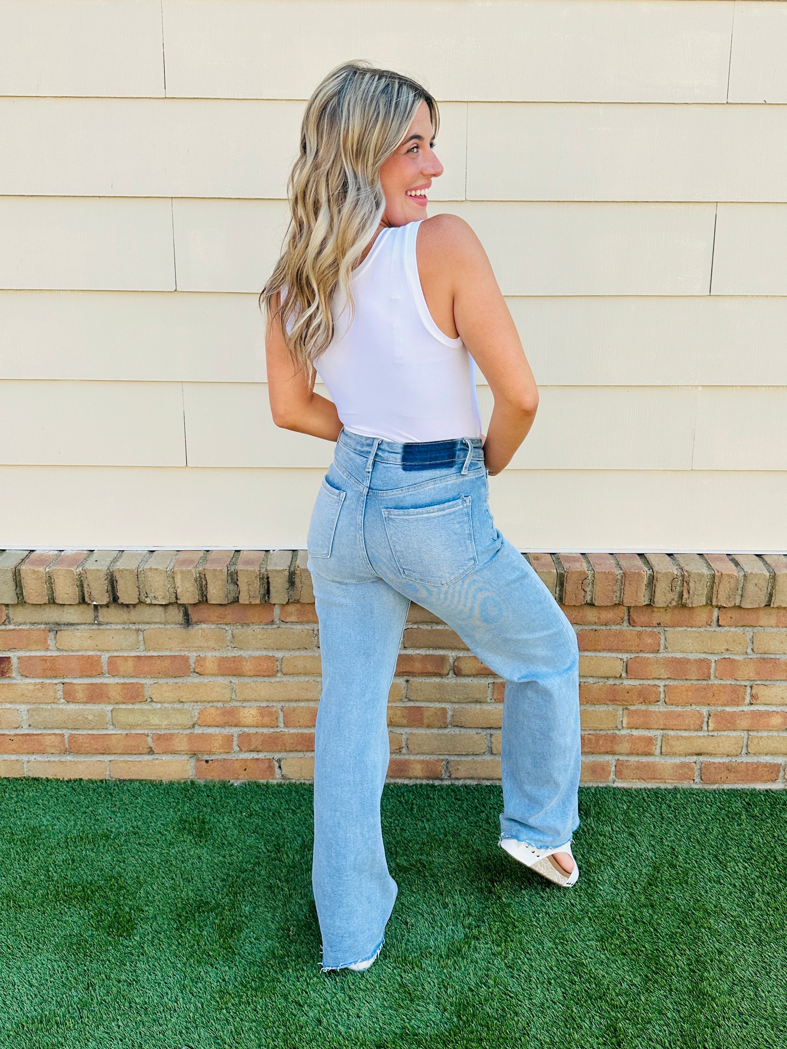 Wear Everywhere Wide Leg Tummy Control Jeans