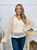 Cutout Crush Sweater in Oatmeal