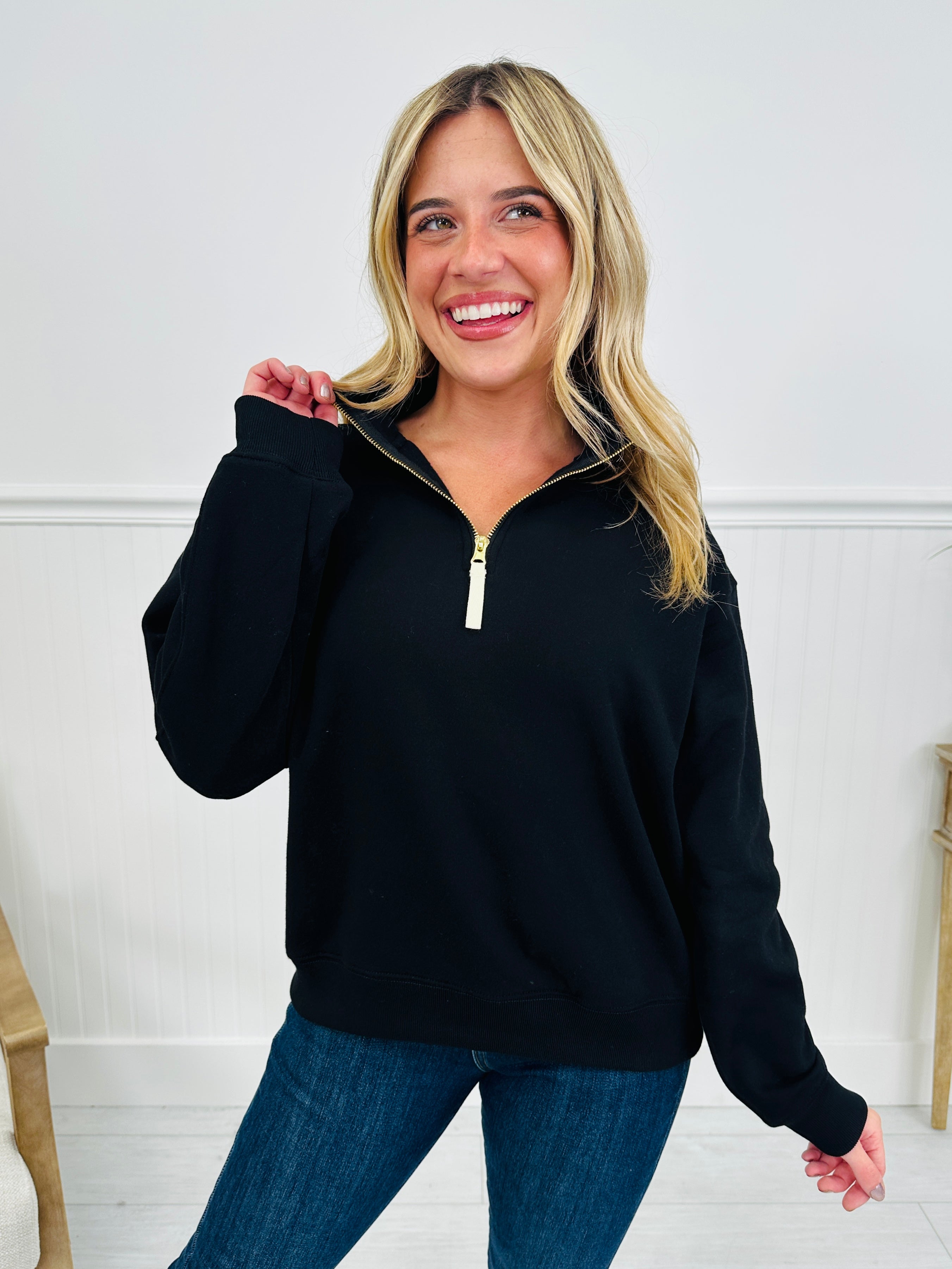 Zip Into Fall Pullover-- Multiple Colors!