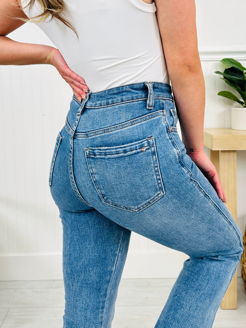 Kick Back And Relax Kick Flare Cropped Jeans