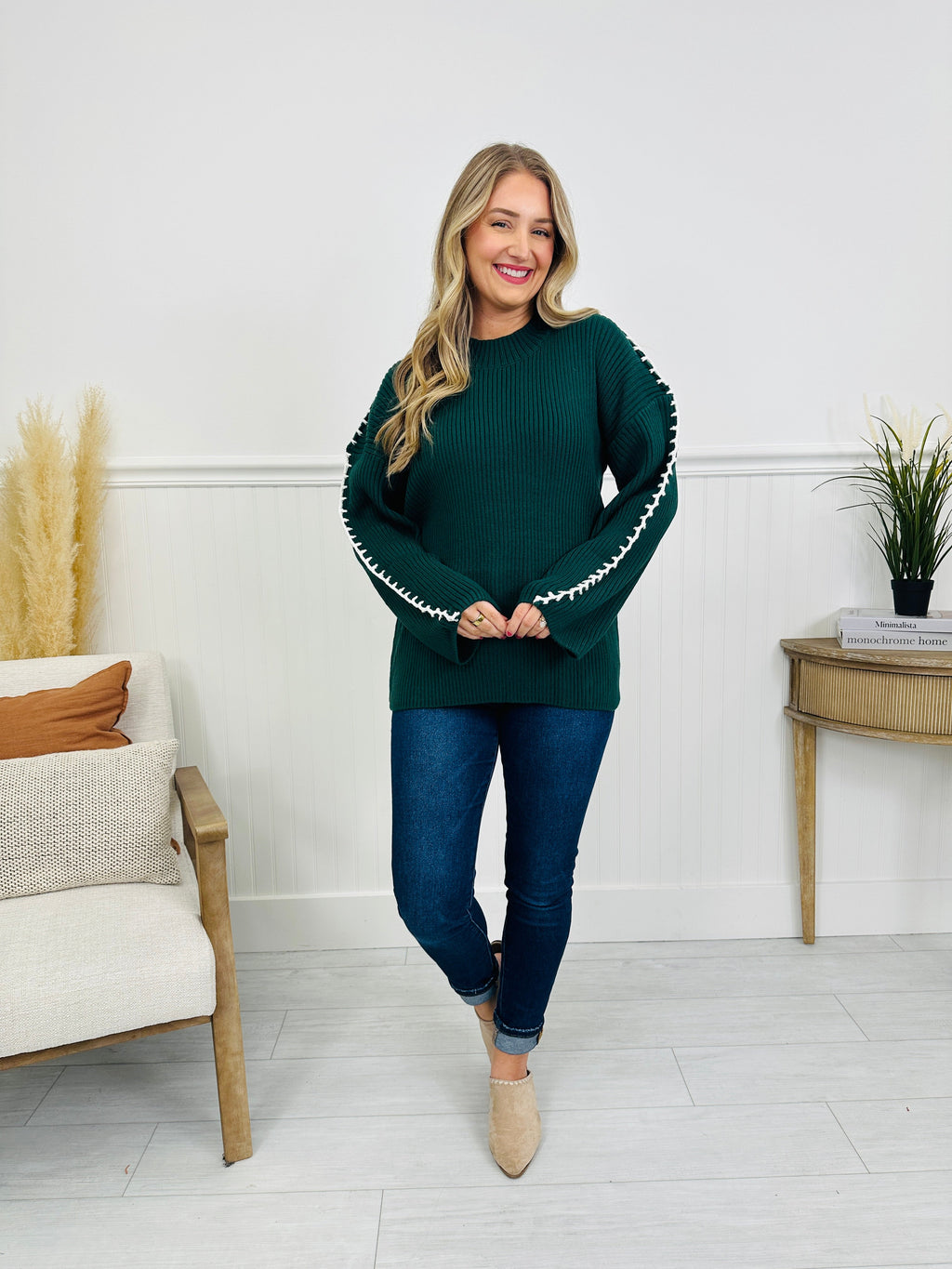 Shadow Stitch Sweater- Multiple Colors!