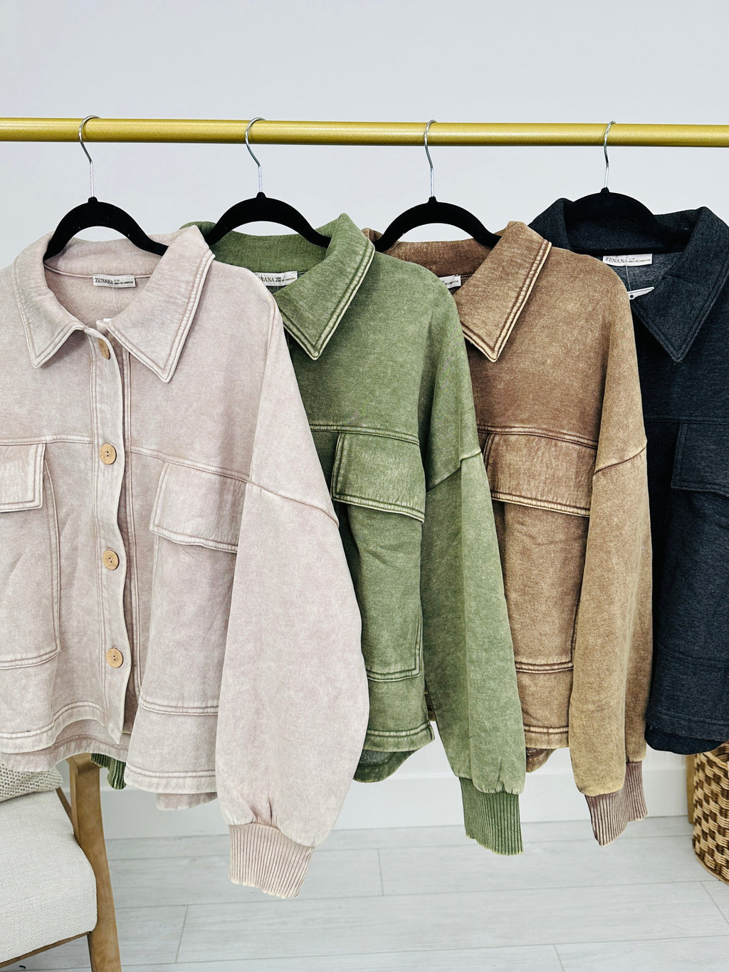 DOORBUSTER! Clean Break Shacket- Multiple Colors!