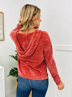 Crimson Comfort Sweater
