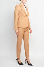 Nanette Lepore  Formal Stretch Crepe Jacket Pencil Cut Pant Suit