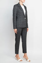 Nanette Lepore Formal Lurex Jacket Mid Waist Pant Suit